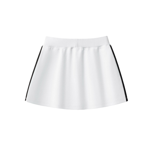 Greyhound Racing Team Taped Cooling Performance Short Skirt - White
