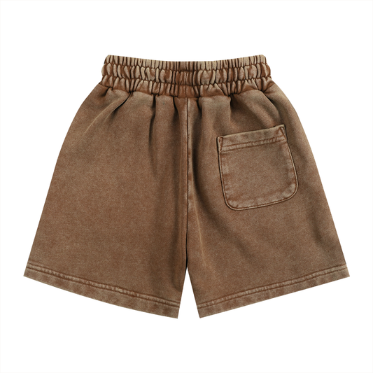 Snow Washed Kids' Shorts - Brown