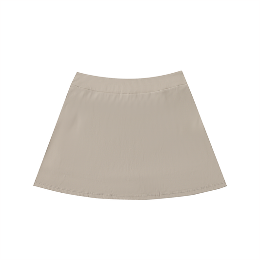 Dépt. Dé la Master Women’s High-Waist Pocketed A-Line Skirt - Light Coffee