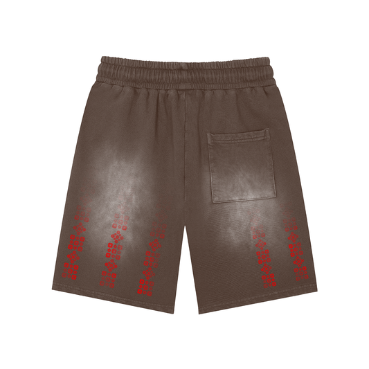 Matrix Washed Shorts - Brown