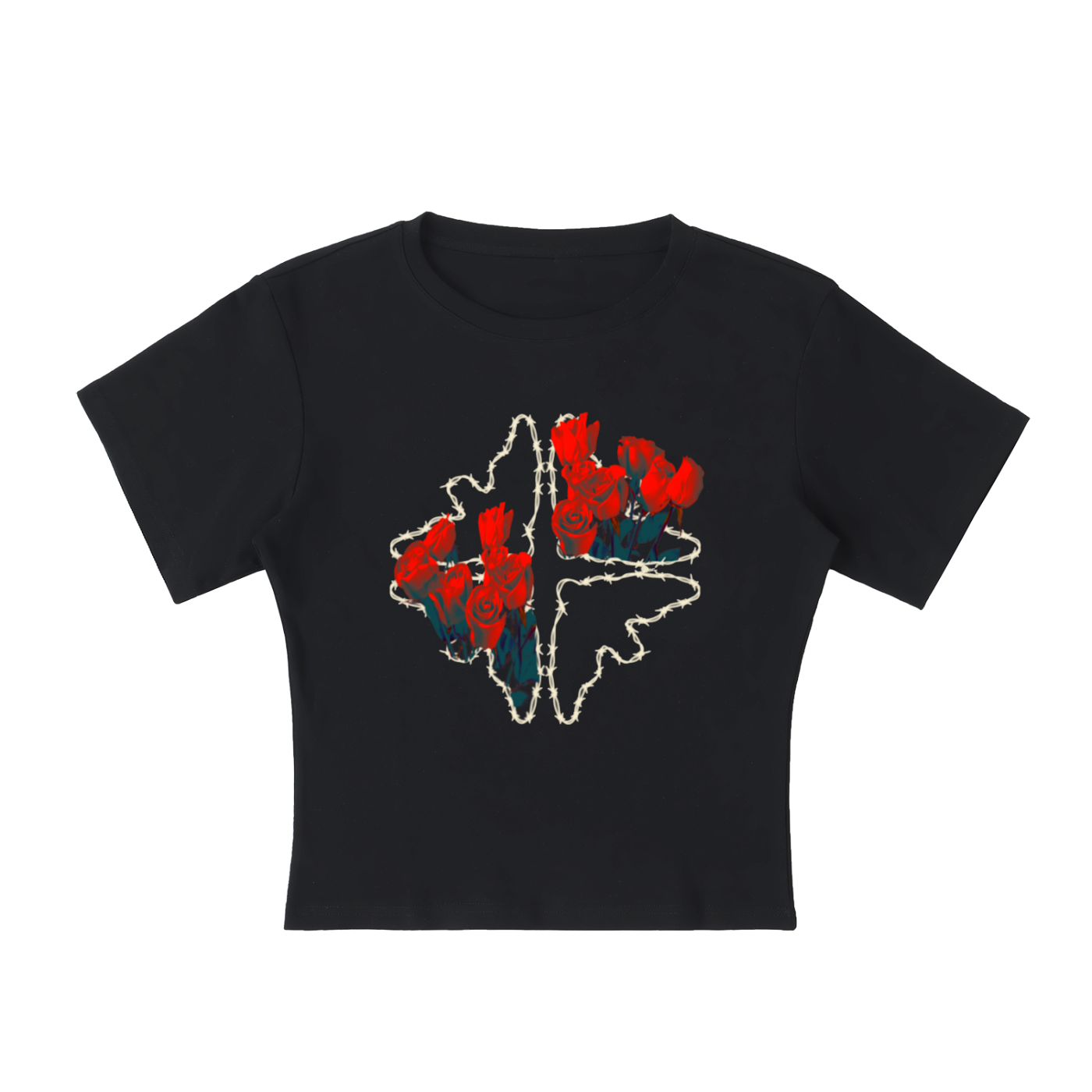 Women’s blueboi Lightweight Cocoon Shape Short Sleeve Top - Black