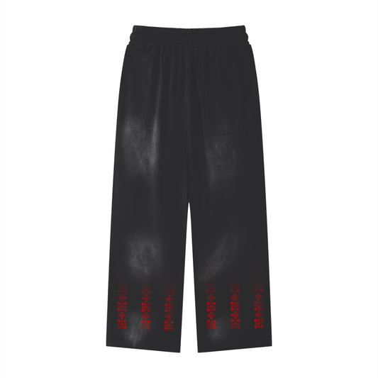 Matrix Wash Loose fit Sweatpants - Black