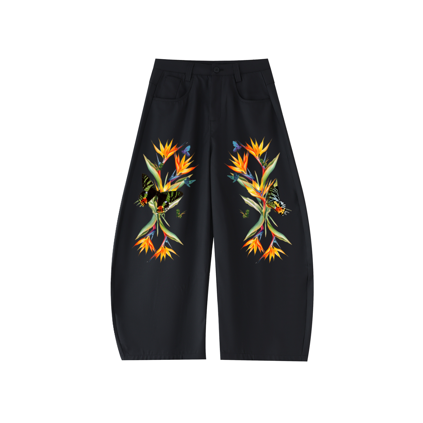 Die in Paradise Essential Curved-Blade Suit Pants - Black