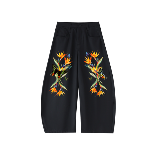 Die in Paradise Essential Curved-Blade Suit Pants - Black