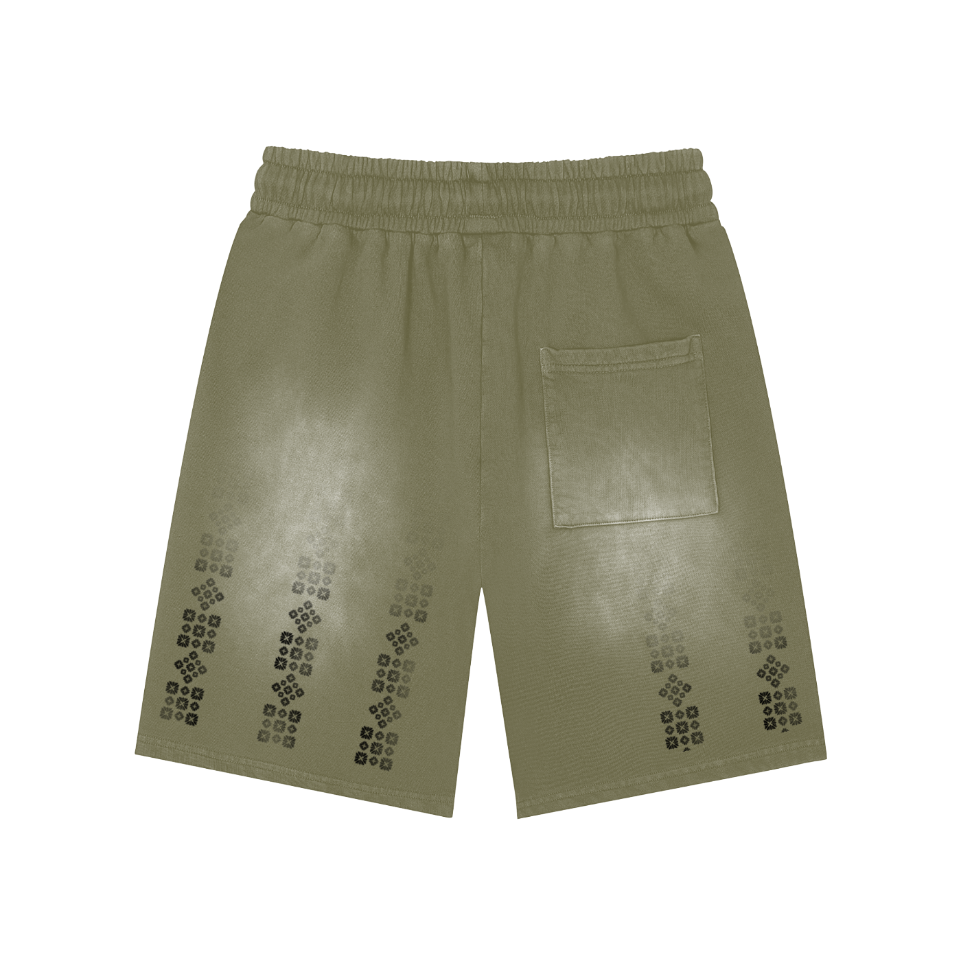 Matrix Washed Shorts  - Light Green