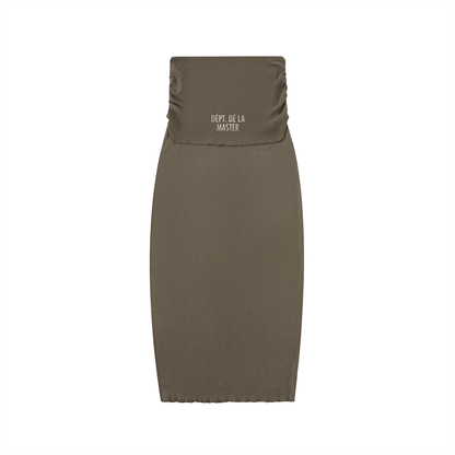 Dépt. Dé La Master Women’s Straight Hip-Hugging Slim Maxi Skirt - Coffee