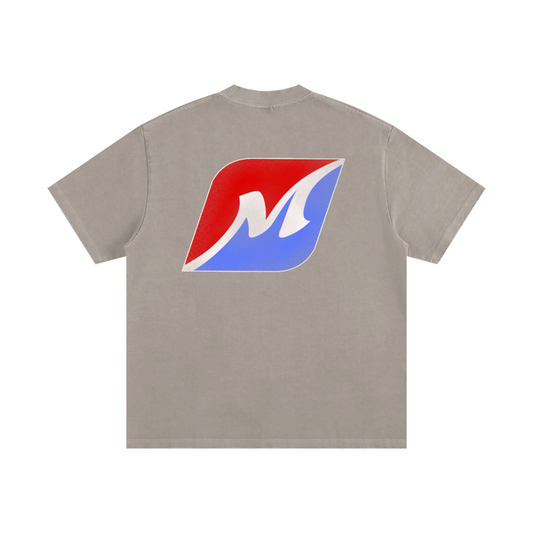 Greyhound Racing Team Heavyweight Vintage Washed Frayed T-Shirt