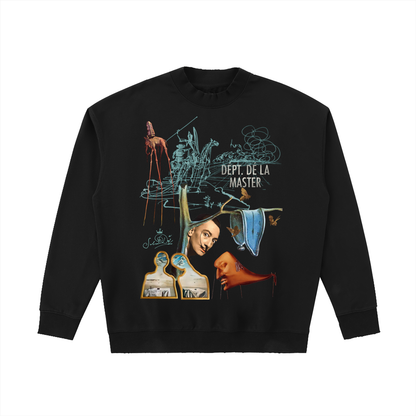 Dépt. Dé la Master Drop Shoulder Crewneck Sweatshirt - Black