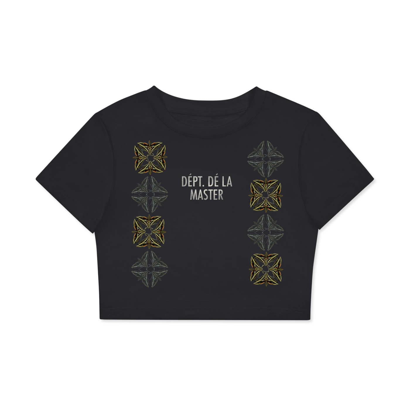 Dépt. Dé la Master Women’s Fitted Crop Cotton T-Shirt - Black