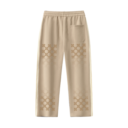 M.O.T.H Contrast Side-Stripe Straight-Leg Pants - Khaki