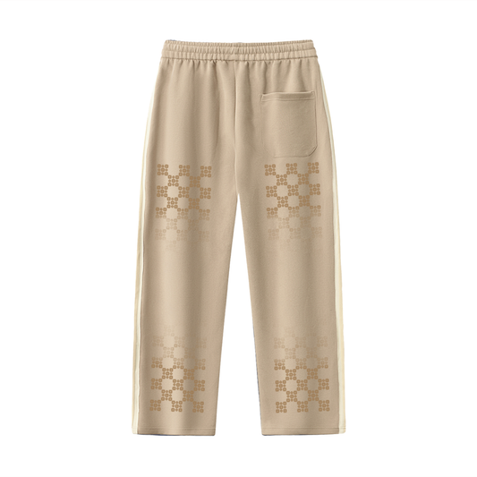 M.O.T.H Contrast Side-Stripe Straight-Leg Pants - Khaki