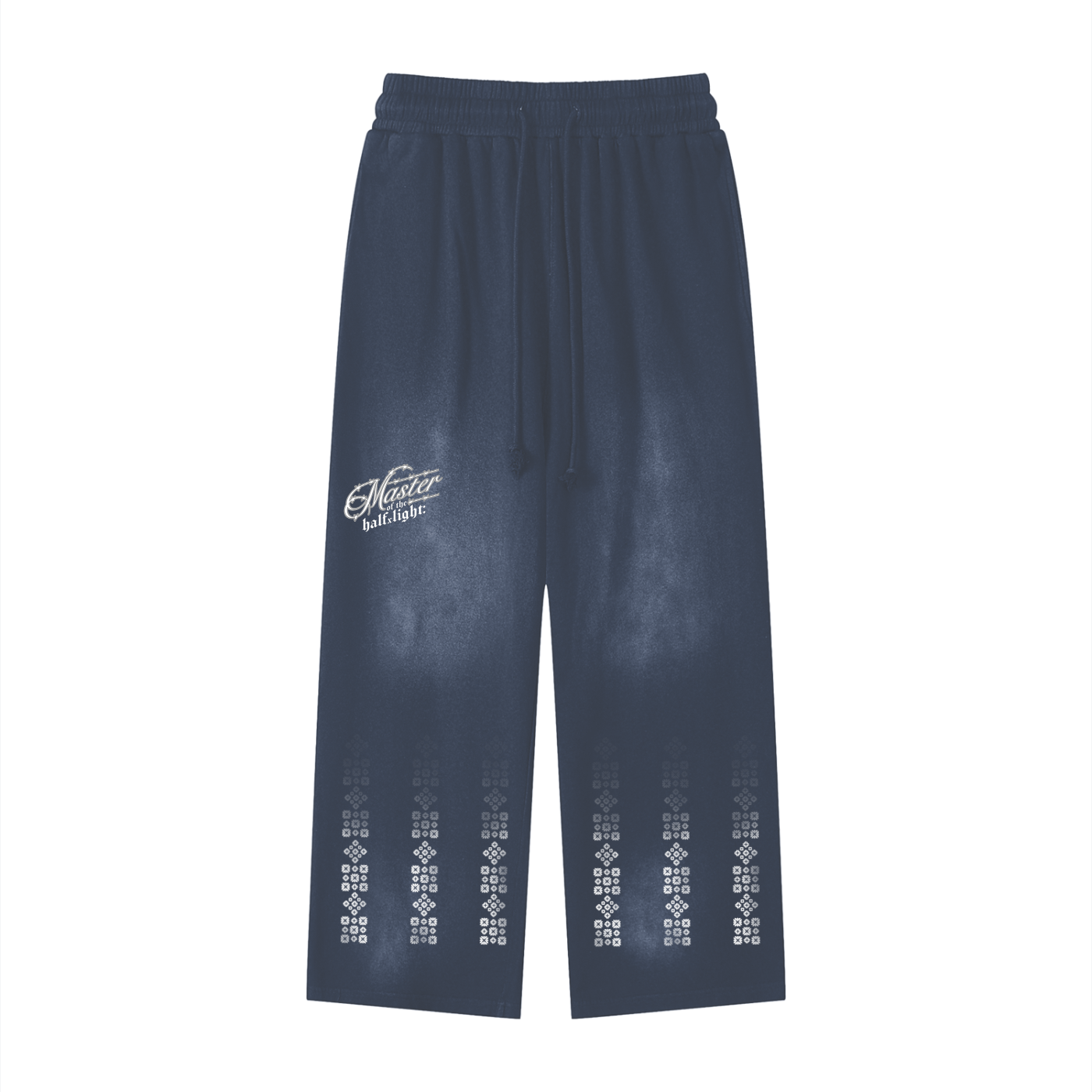 Matrix Wash Loose fit Sweatpants - Grey Blue