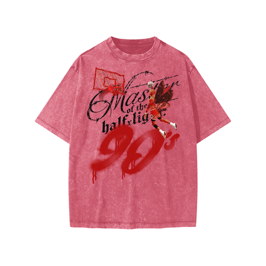 Kids' Like Him Snow Washed T-Shirt - Vintage red