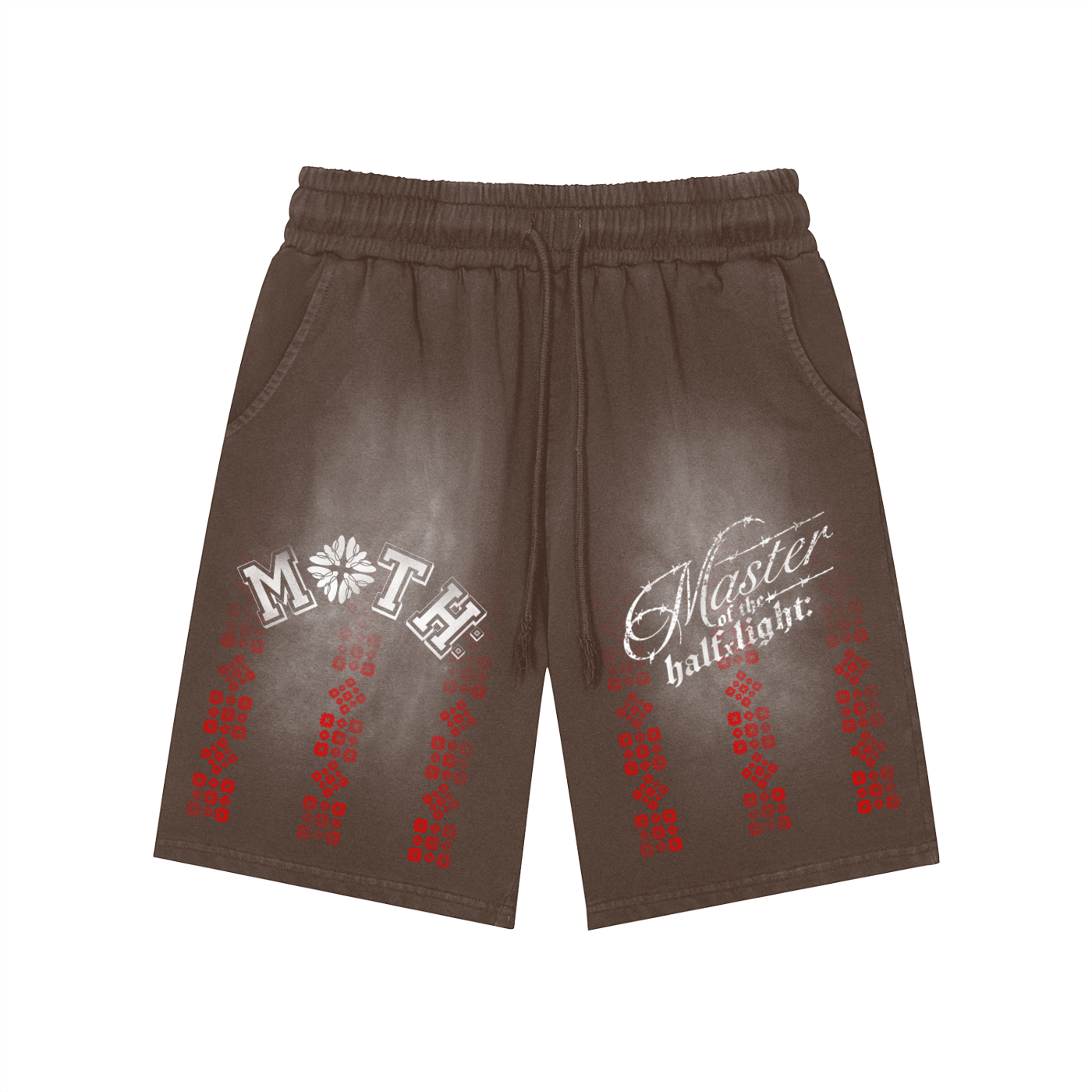 Matrix Washed Shorts  - Brown