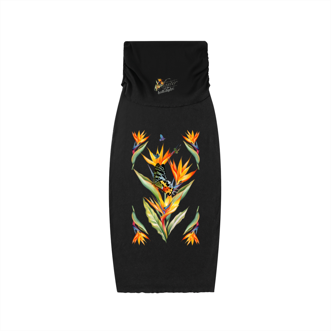 Die in Paradise Women’s Straight Hip-Hugging Slim Maxi Skirt - Black