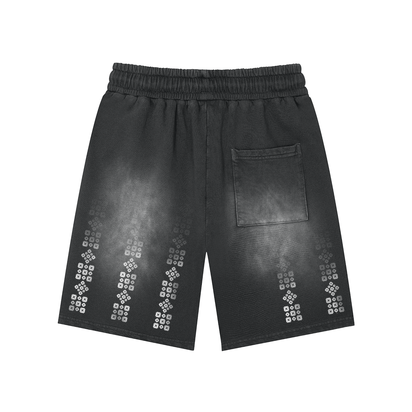 Matrix Washed Shorts  - Black