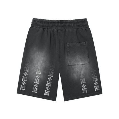 Matrix Washed Shorts  - Black