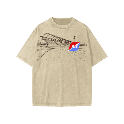 Kids' Greyhound Racing Team Snow Washed  T-Shirt - Tan
