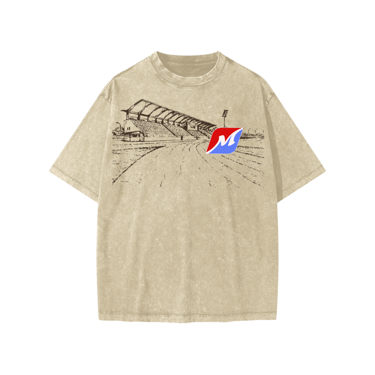Kids' Greyhound Racing Team Snow Washed  T-Shirt - Tan