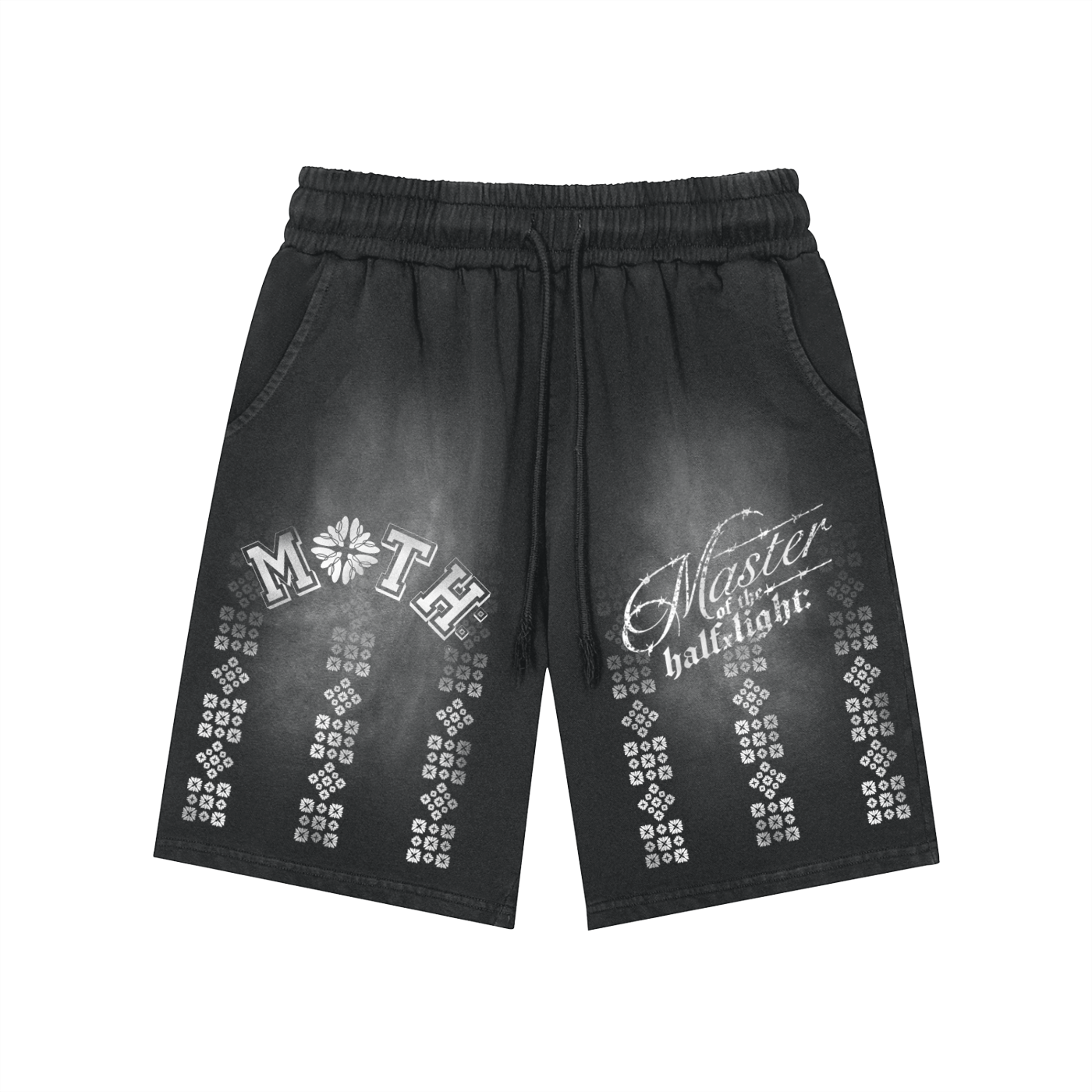 Matrix Washed Shorts  - Black