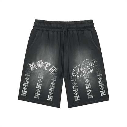 Matrix Washed Shorts  - Black