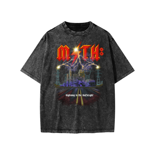 Kids'  BAND Snow Washed T-Shirt - Black