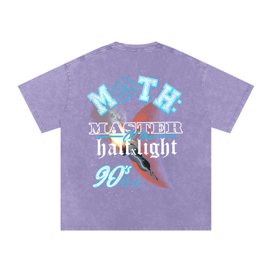 Under wraps Acid Wash Oversize T-Shirt - Light Purple