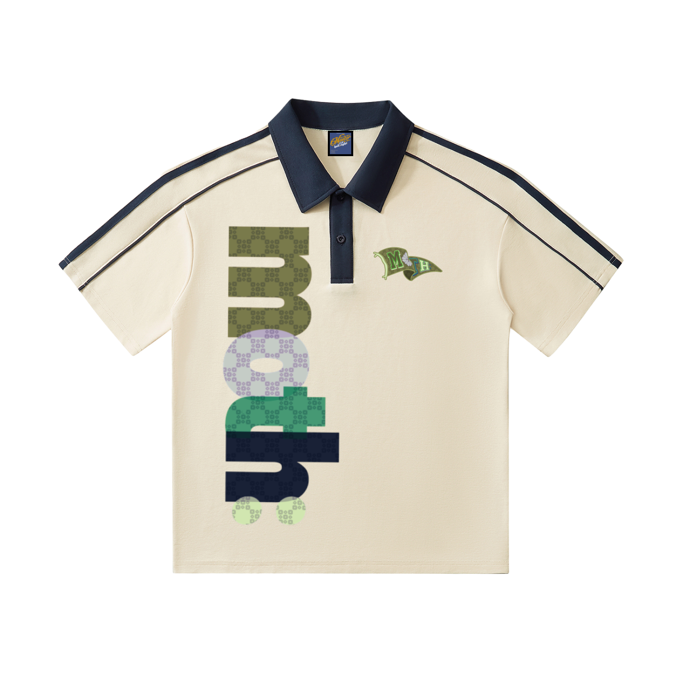 M.O.T.H Collar Short-Sleeve Polo Shirt - Mild Apricot