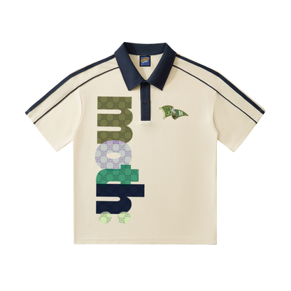 M.O.T.H Collar Short-Sleeve Polo Shirt - Mild Apricot