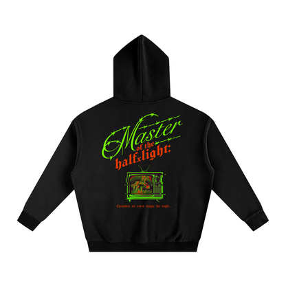 Bite it Oversize Fleeced Hoodie - Black